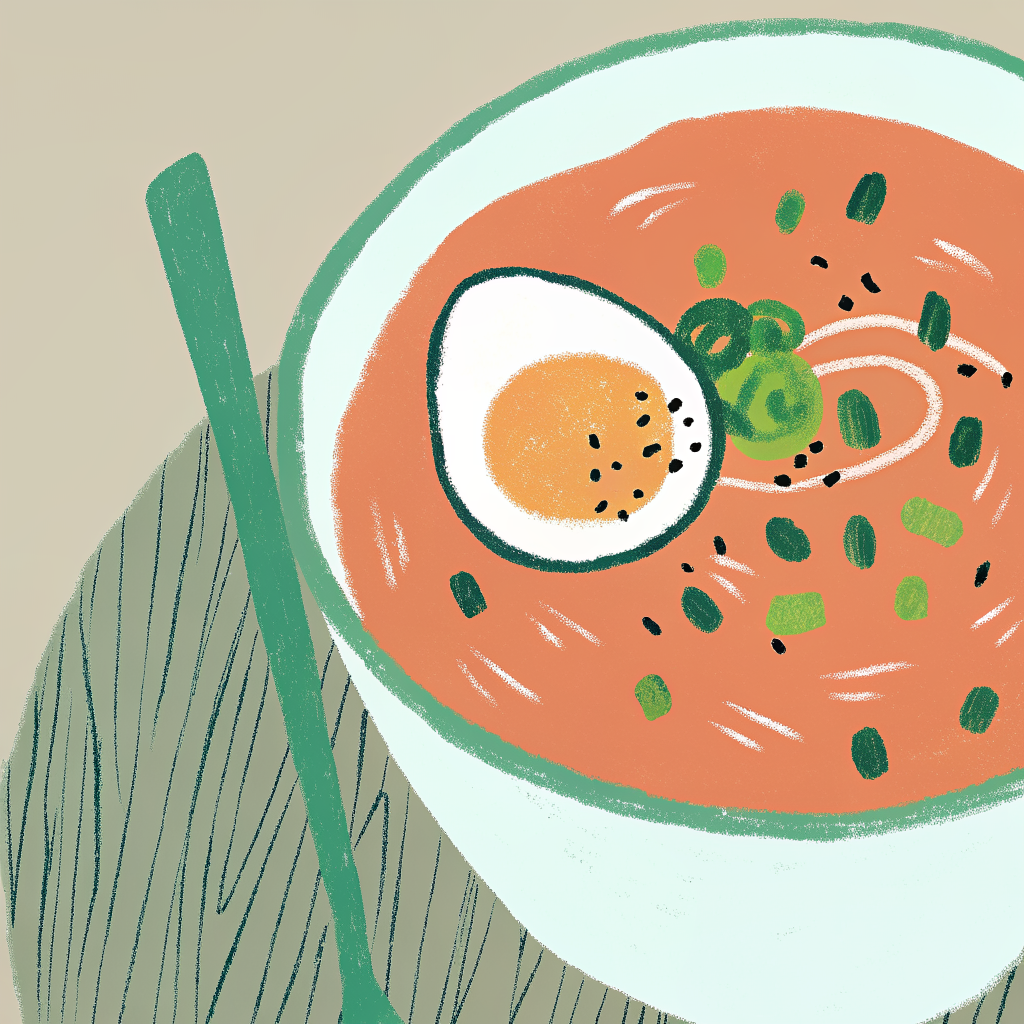 Coconut chili ramen with crispy pork