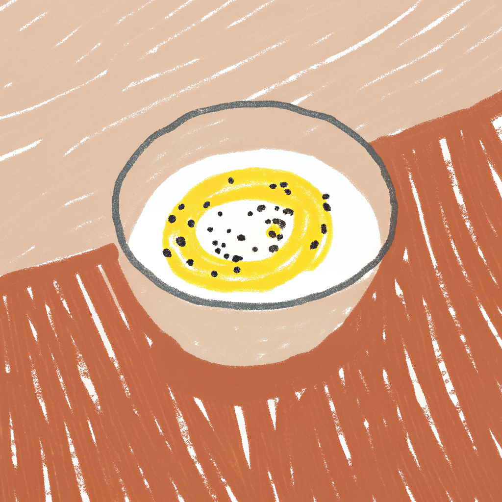 Parsnip and blue cheese soup